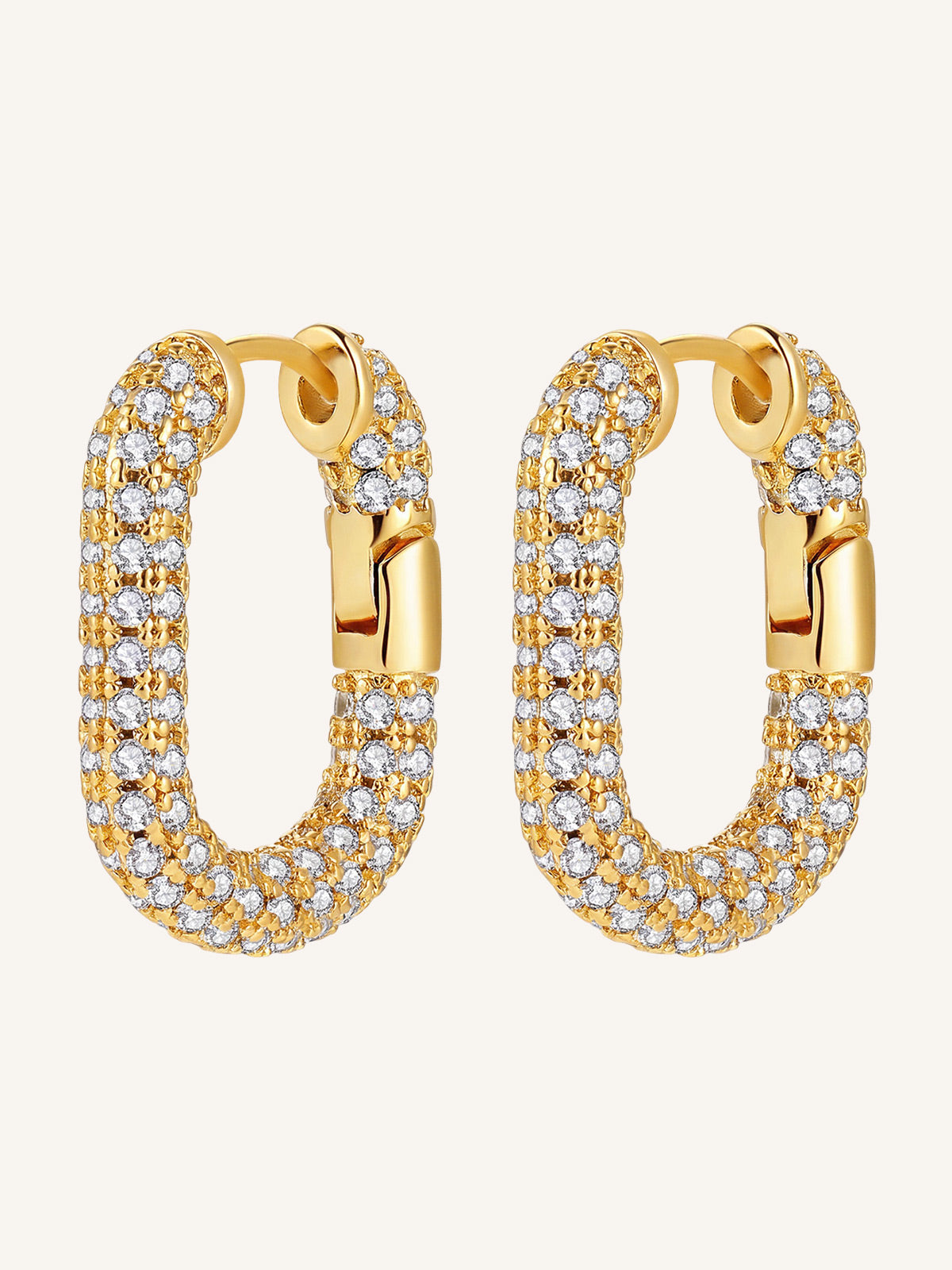Luxe Oval Hoops