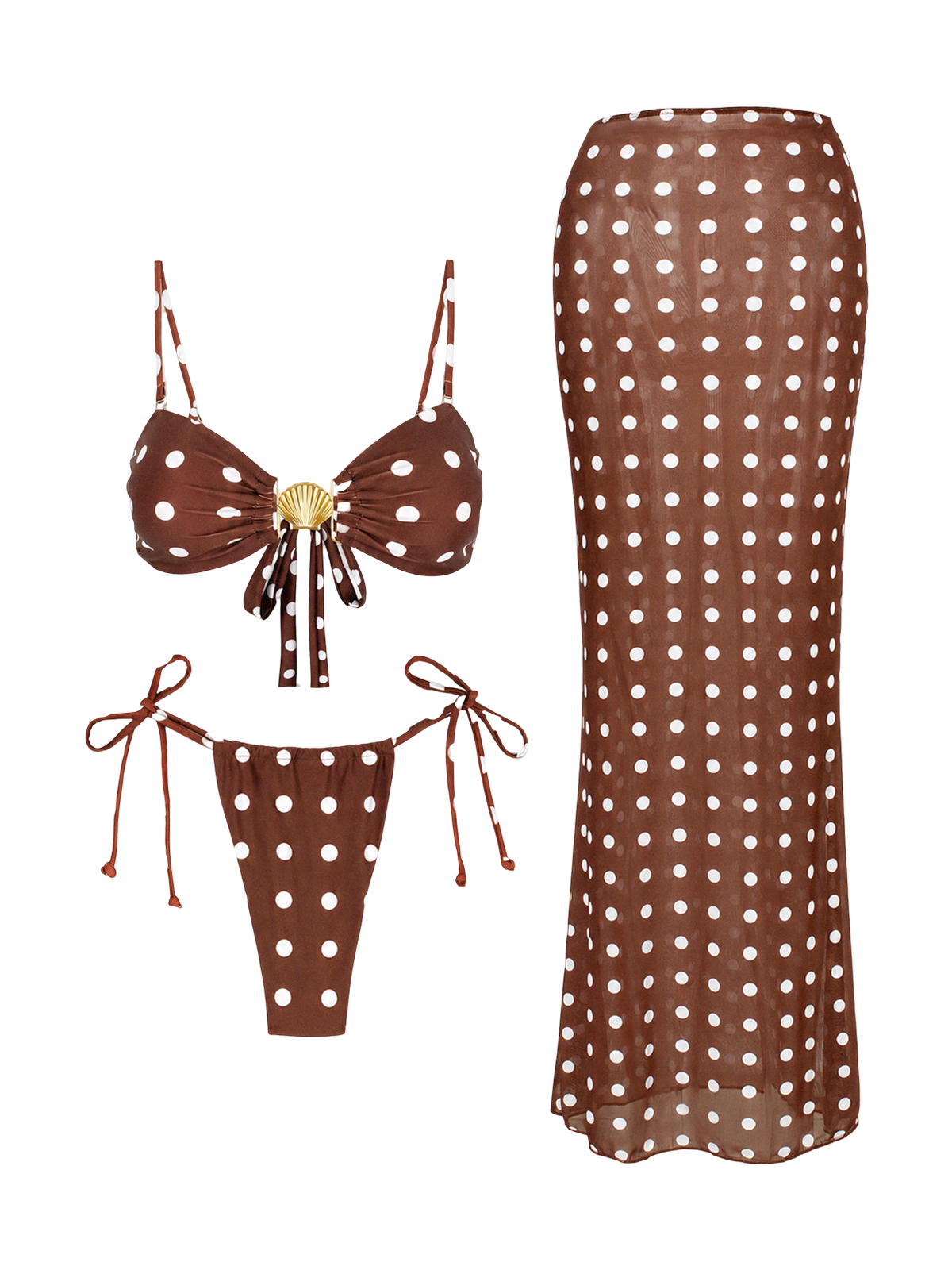 Luxe Dot Sarong Set