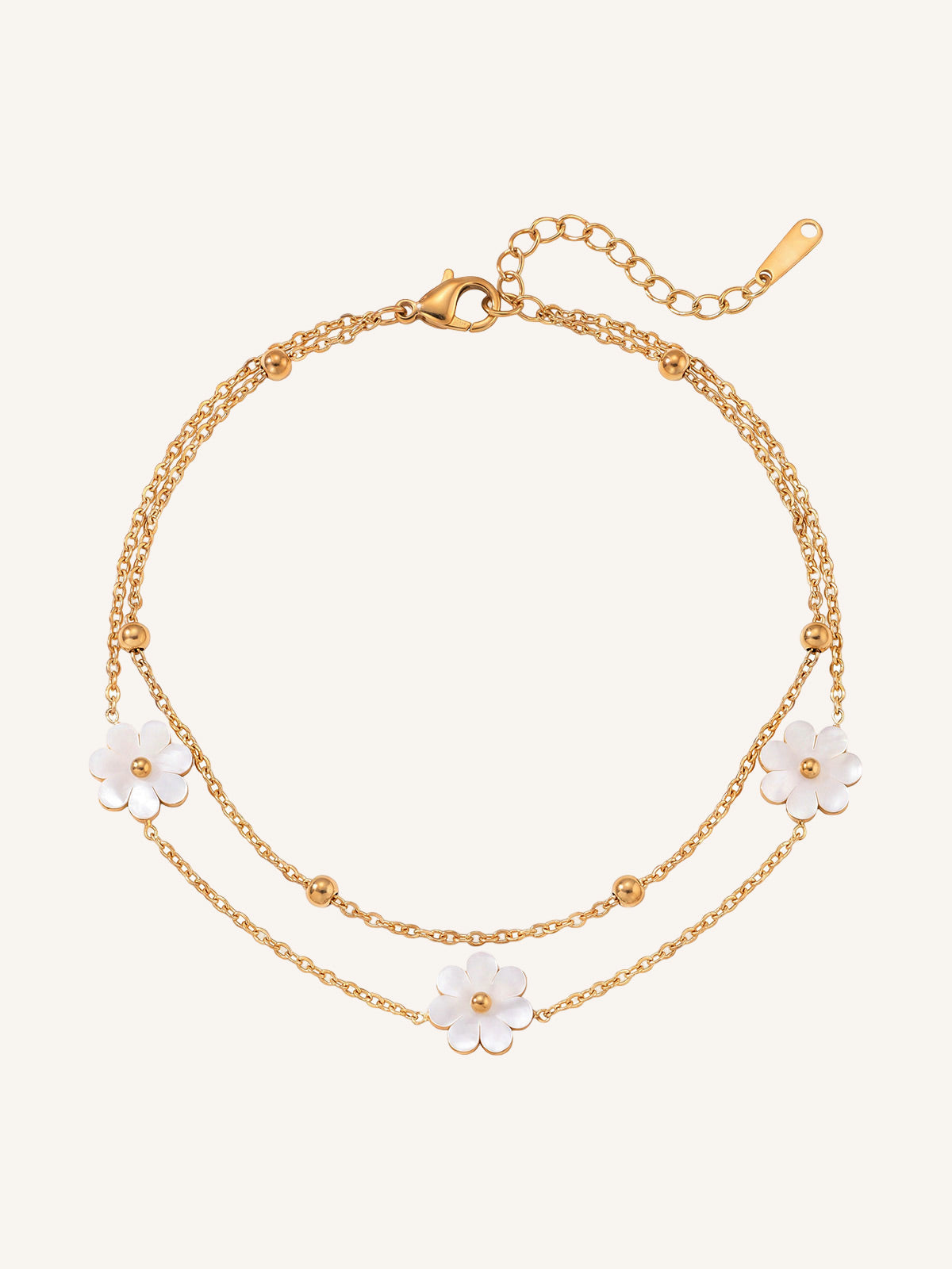 Leya-Flower Anklet