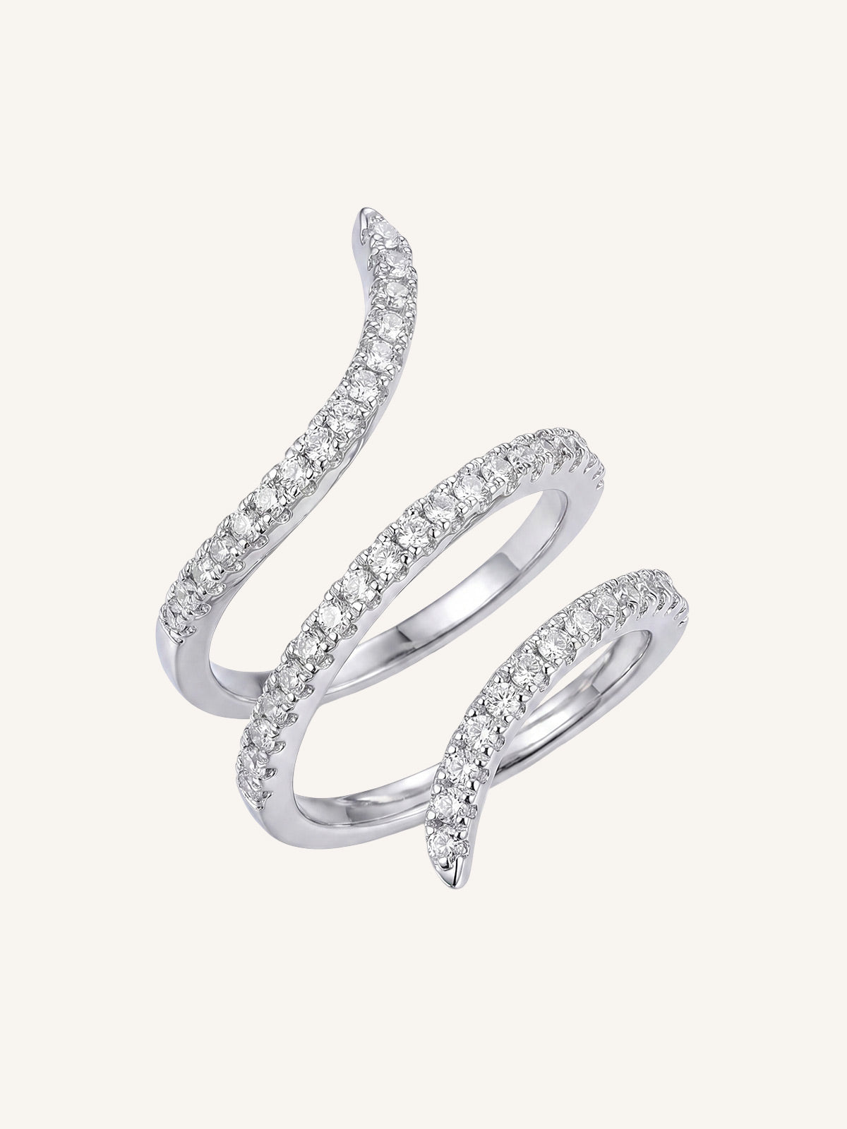 Maia-Spiral Glow Ring