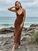 Zara-Knit Fringe Dress ♥