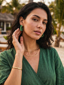 Zafira-Beaded Hoops