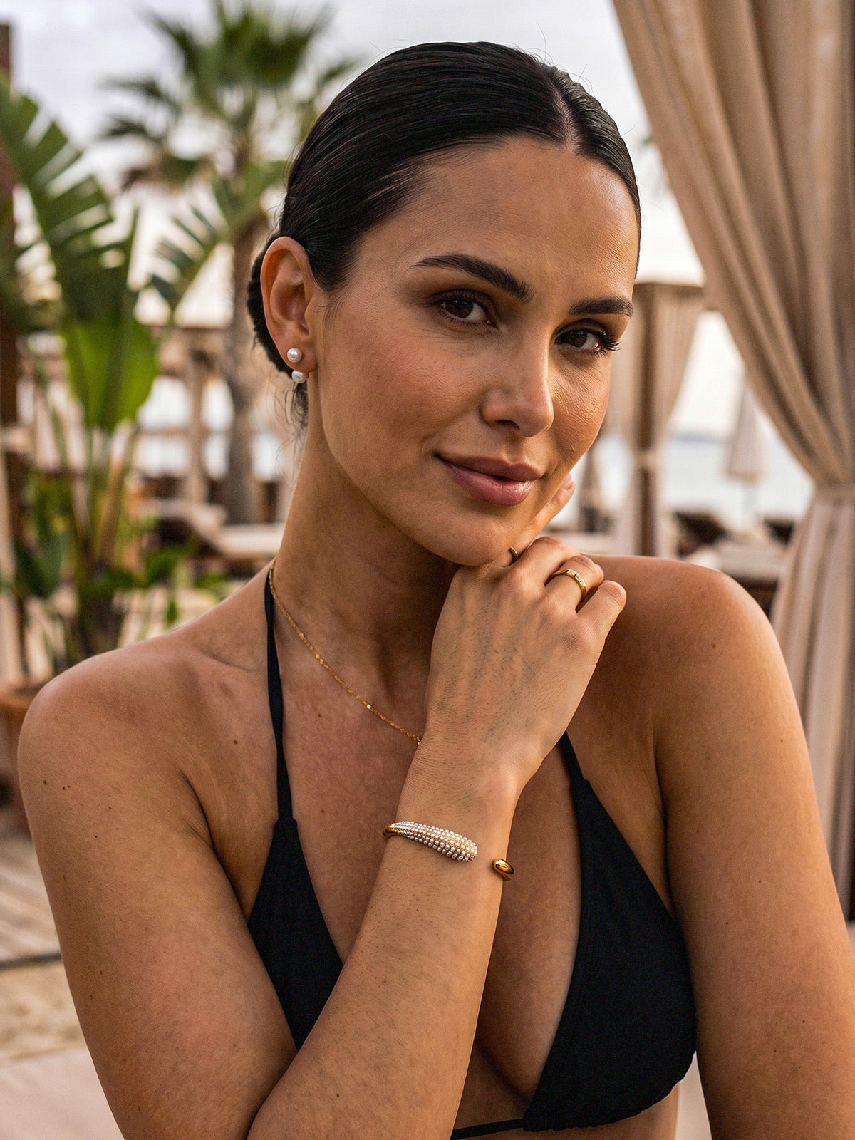 Naya–Pearl Cuff Bangle