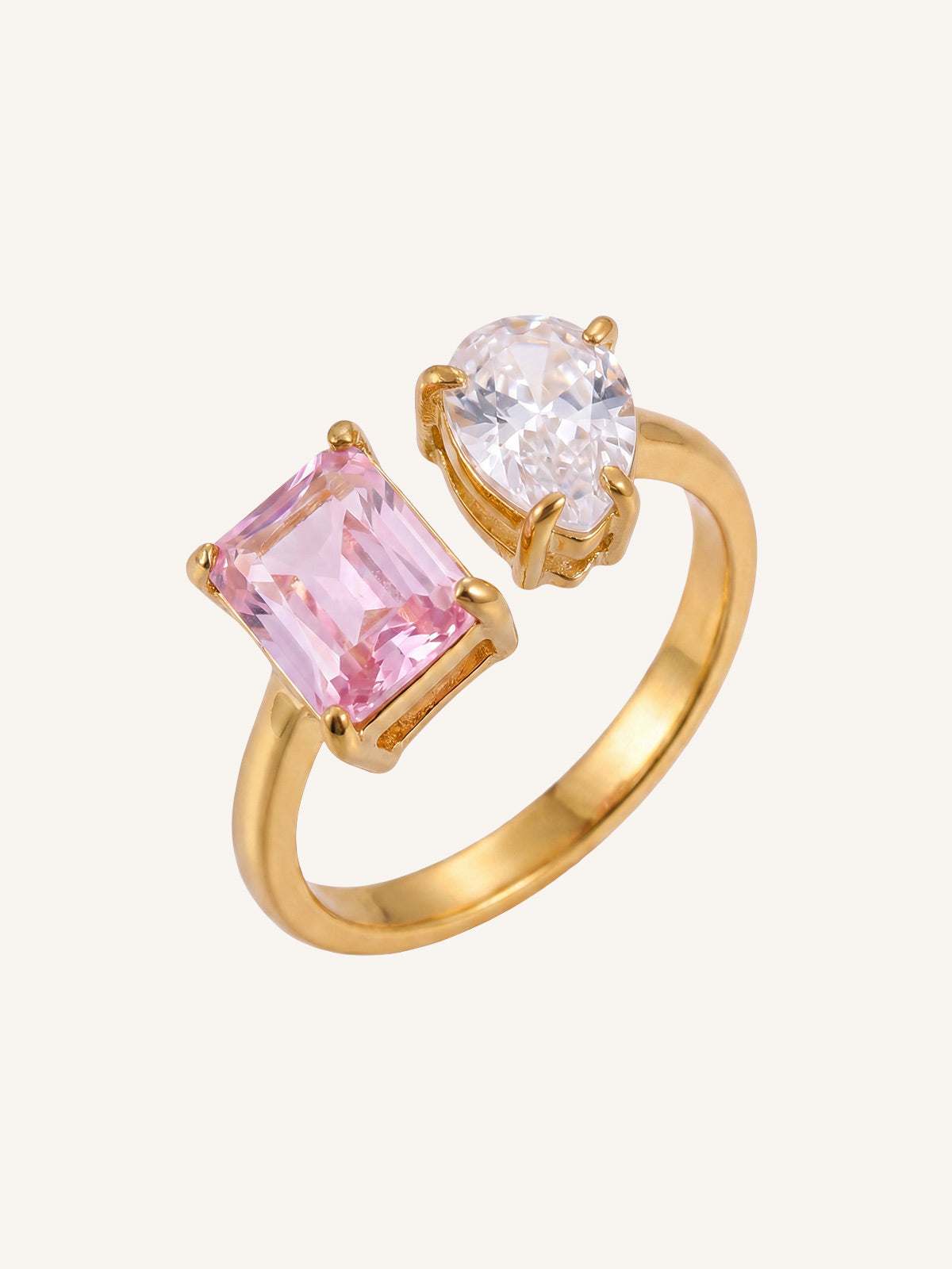 Lena-Double Stone Ring