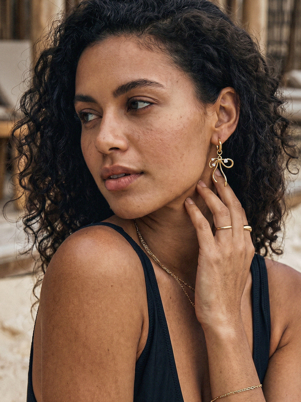 Elowen-Bow Hoops