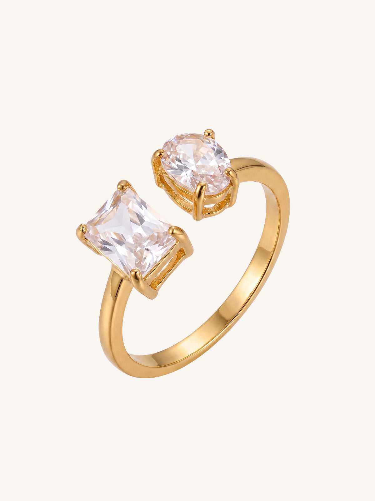 Lena-Double Stone Ring