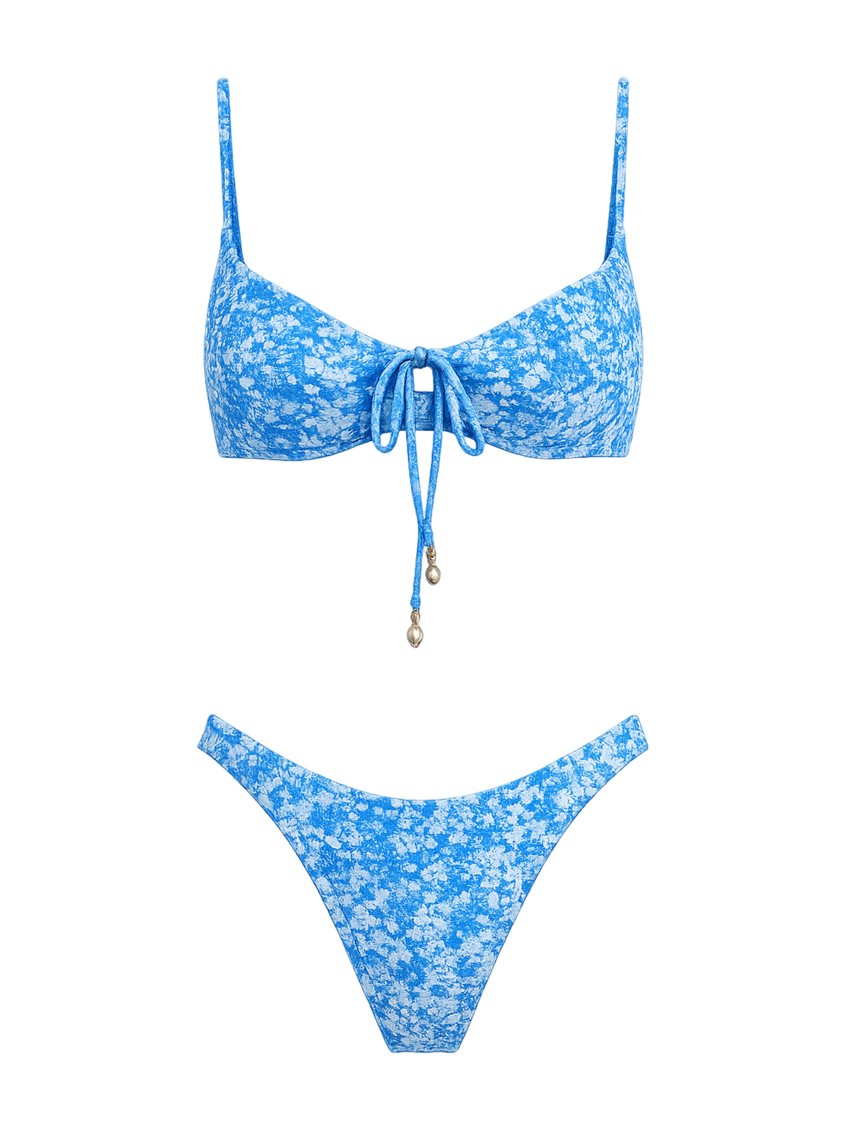 Daisy-Floral Bikini Set