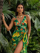 Mira-Floral Wrap Suit ♥