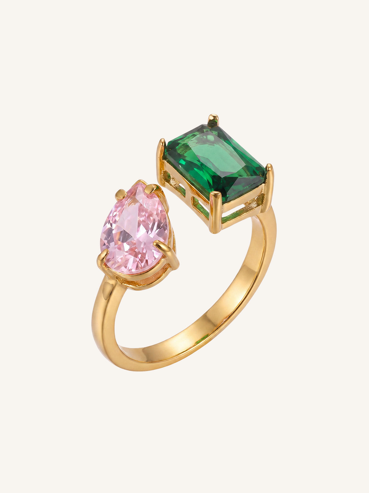 Lena-Double Stone Ring