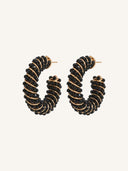 Zafira-Beaded Hoops