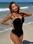 Tara-Luxe Black Onepiece