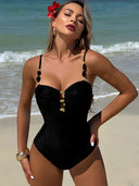 Tara-Luxe Black Onepiece