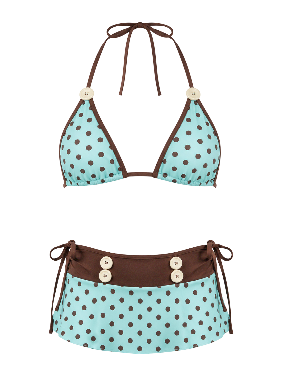 Aqua Dot Bikini Set