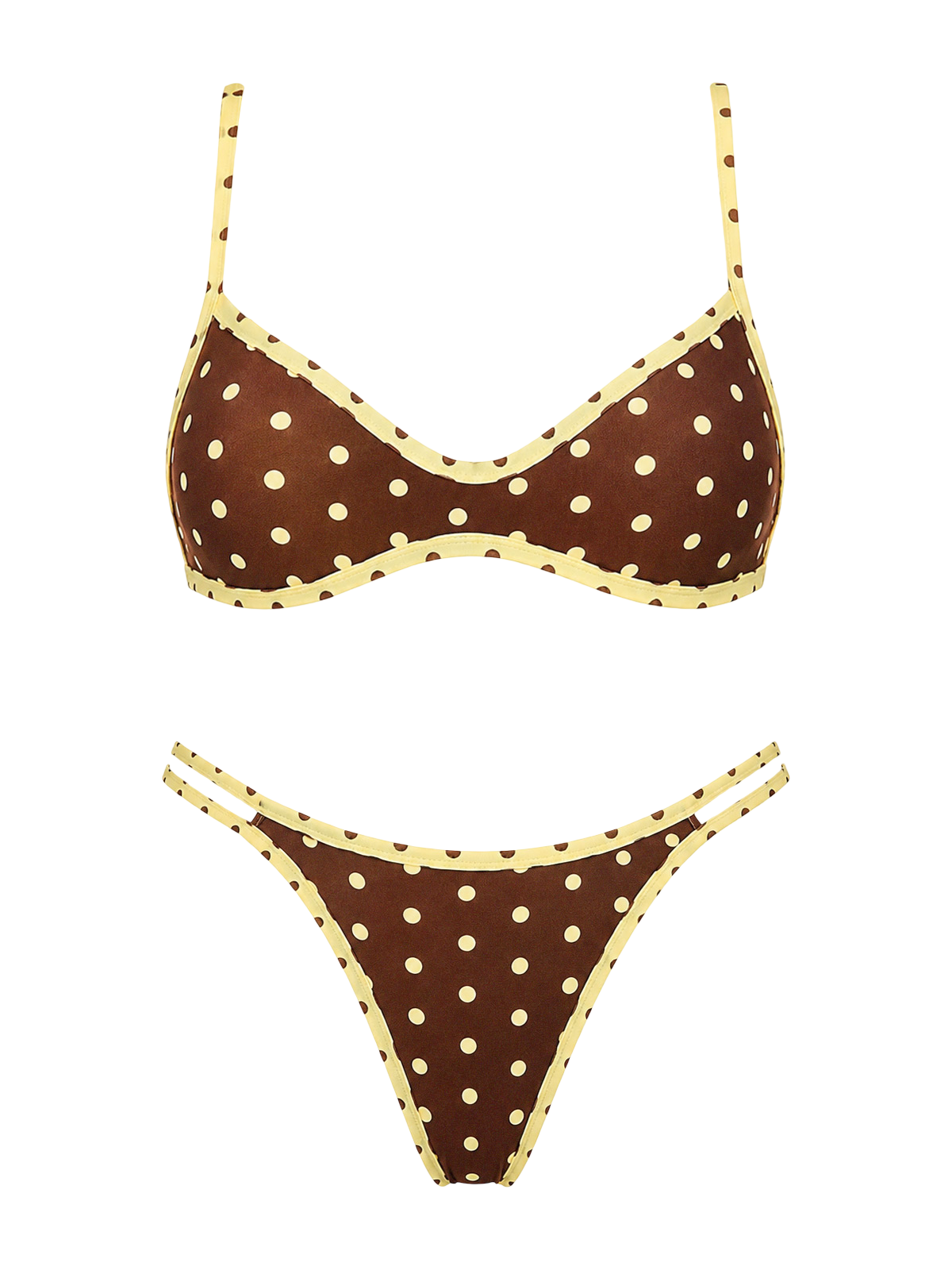 Mocha Dot Bikini