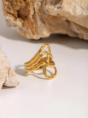Nora-Wave Gold Ring