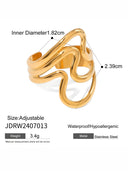 Nora-Wave Gold Ring