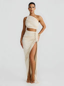 Talia-One Shoulder Set