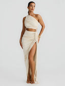 Talia-One Shoulder Set