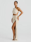 Talia-One Shoulder Set