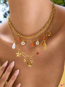 Lyra-Charm Chain Necklace
