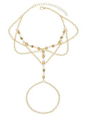 Ines-Gold Bead Harness