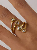 Faye-Tear Gem Ring
