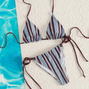 Kira-Stripe Tie Bikini ♥