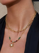 Alina-Sun Charm Necklace