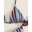 Kira-Stripe Tie Bikini ♥