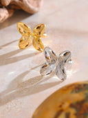 Nina-Twist Leaf Ring