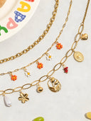 Lyra-Charm Chain Necklace