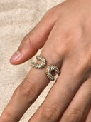 Lyra-Dual Sparkle Ring