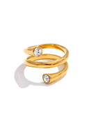 Nia-Twin Sparkle Ring