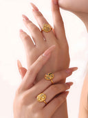 Lina-Eye Moon Ring
