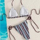 Kira-Stripe Tie Bikini ♥
