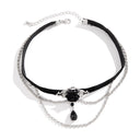 NOIR-ROSE CHOKER