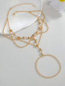 Ines-Gold Bead Harness
