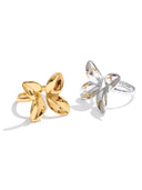 Nina-Twist Leaf Ring