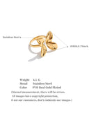 Nina-Twist Leaf Ring