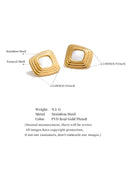 Zaya-Geo Shell Earrings