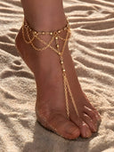 Ines-Gold Bead Harness