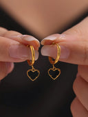 Tina-Duo Heart Earrings