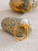 Lina-Pearl Glow Ring