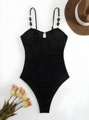 Tara-Luxe Black Onepiece
