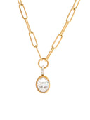 Ayla-Gem Link Necklace