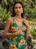 Mira-Floral Wrap Suit ♥