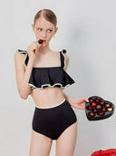 LILA-CHOCO FLOUNCE SET