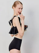 LILA-CHOCO FLOUNCE SET