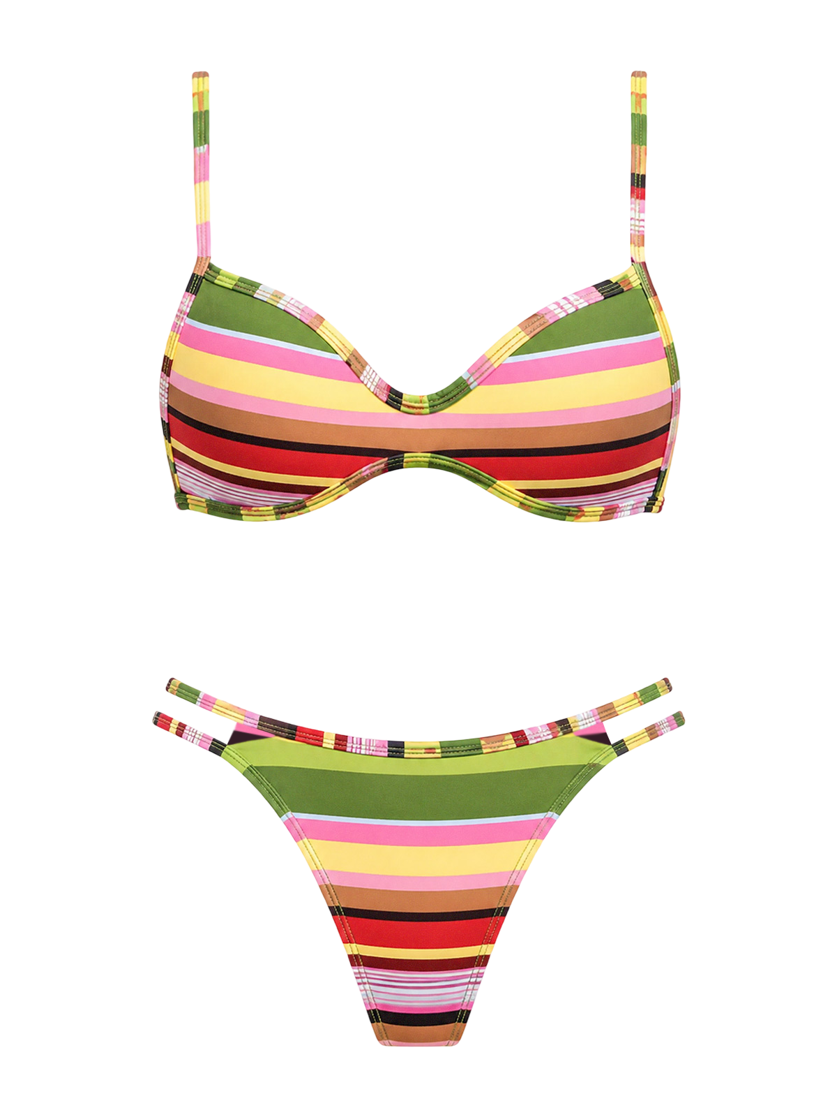 Retro Stripe Bikini