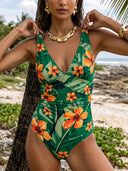 Mira-Floral Wrap Suit ♥